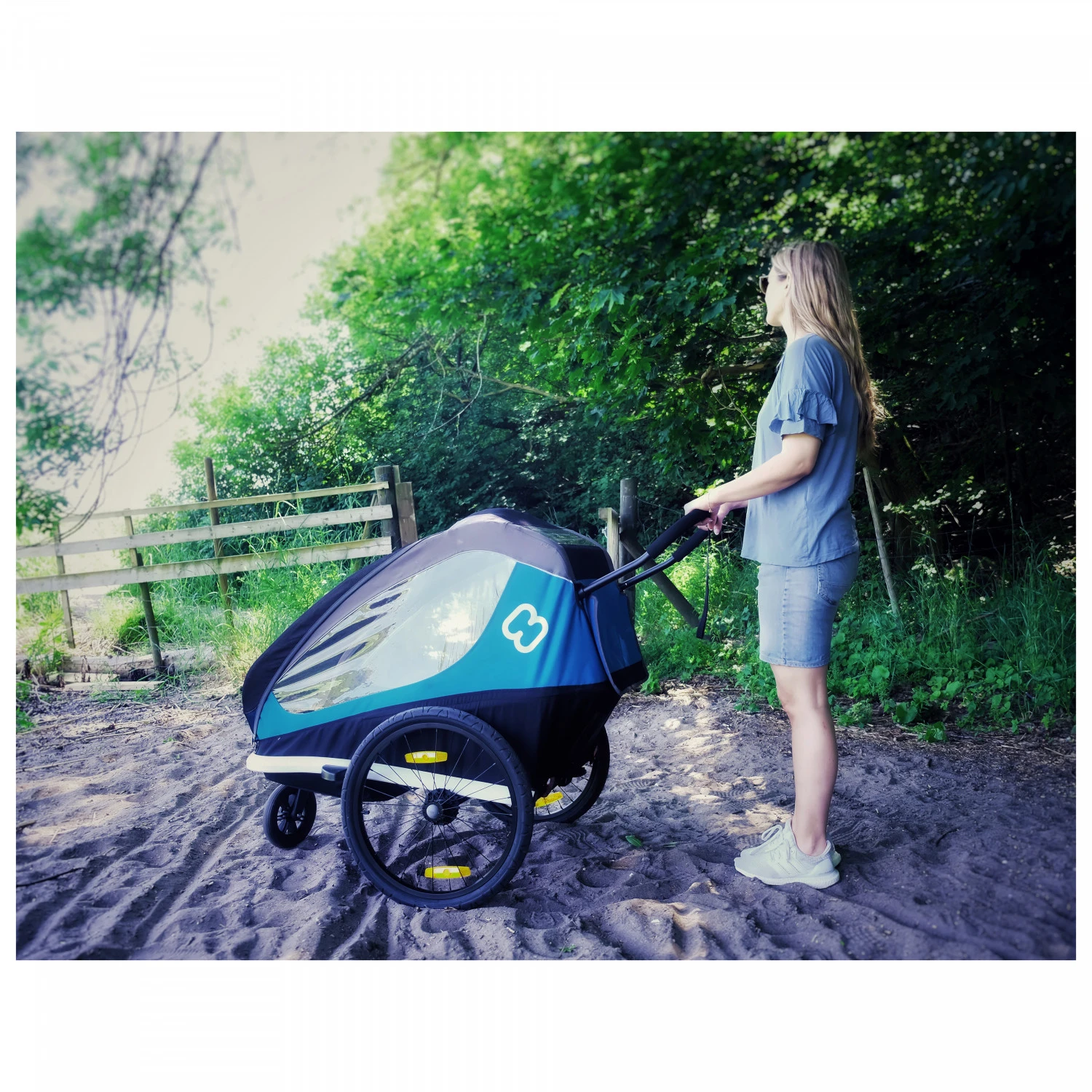 Hamax - Traveller With Bicycle Arm & Stroller Wheel - Child Trailer - Image 5