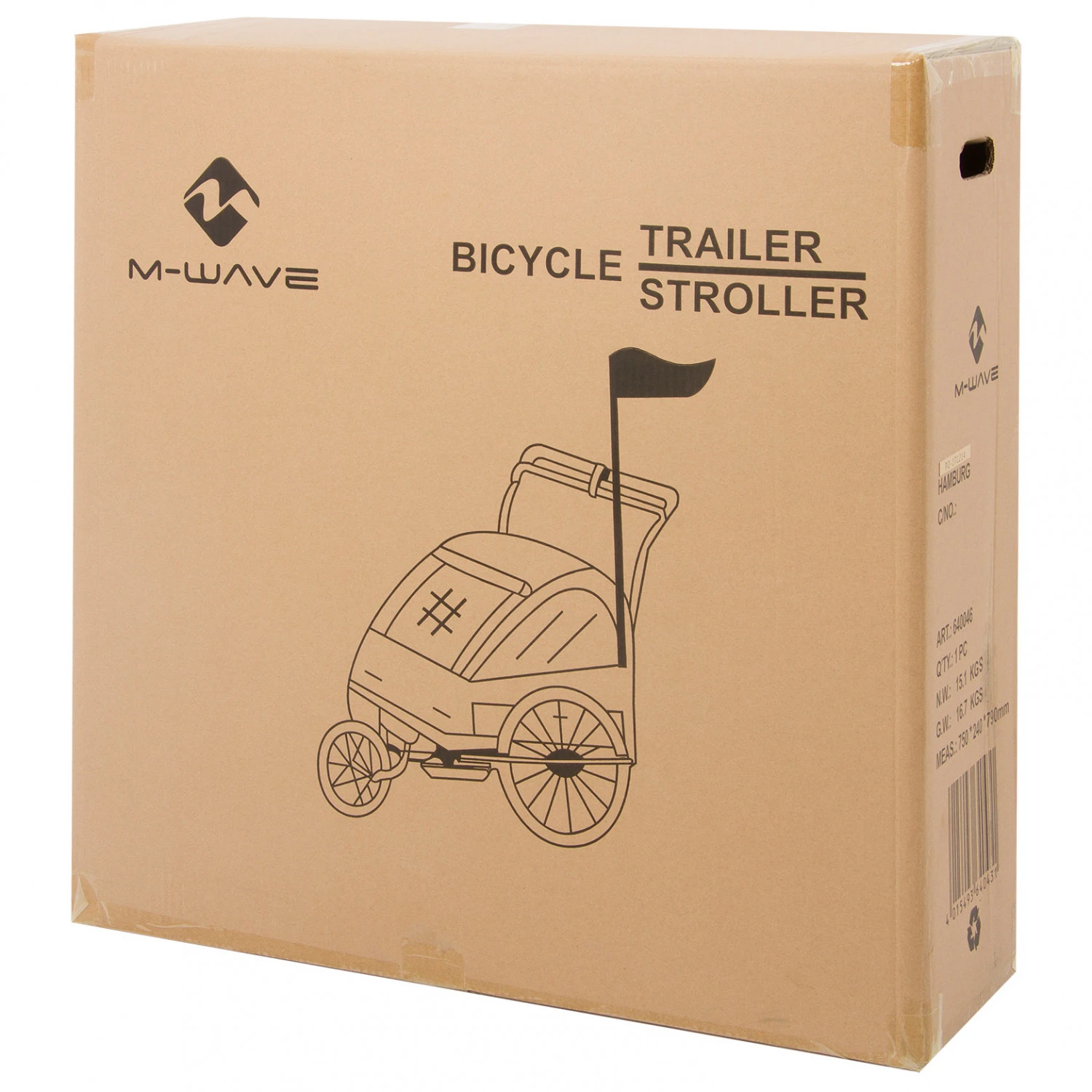 M-Wave - Stalwart Kid 3in1 - Child Trailer - Image 2