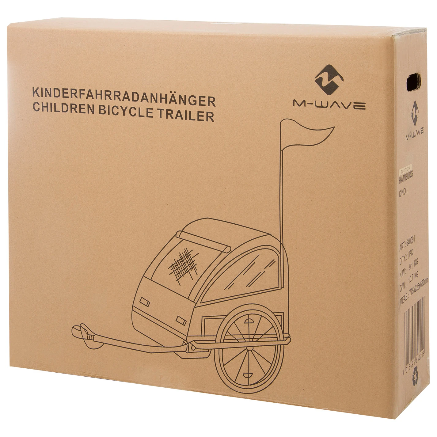 M-Wave - Stalwart Kid Easy Light Alu-Rahmen - Child Trailer - Image 2